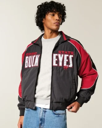 Veste coupe-vent graphique Buckeyes de l&rsquo;université d&rsquo;État de l&rsquo;Ohio
