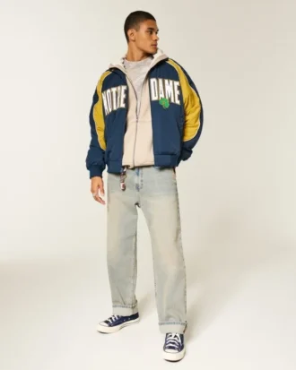 Veste coupe-vent graphique Fighting Irish de l&rsquo;université de Notre Dame