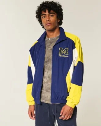 Veste coupe-vent graphique Wolverines de l&rsquo;université du Michigan