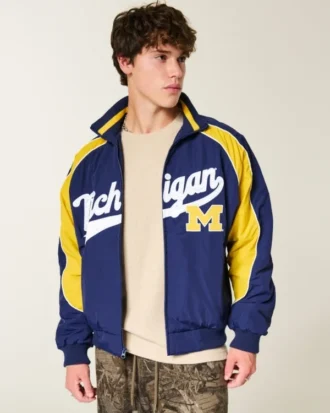 Veste coupe-vent graphique Wolverines de l&rsquo;université du Michigan