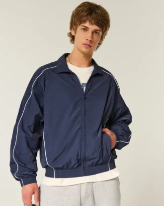Veste coupe-vent zippée