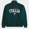 Veste de survêtement en molleton avec imprimé Coupe du monde de football 1990 en Italie Veste de survêtement en molleton avec imprimé Coupe du monde de football 1990 en Italie