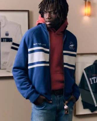 Veste de survêtement en molleton avec motif Coupe du monde de football 1998 en France