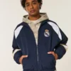 Veste de survêtement Real Madrid CF à capuche doublée en molleton Veste de survêtement Real Madrid CF à capuche doublée en molleton