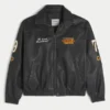 Veste en cuir vegan à motif Casino Veste en cuir vegan à motif Casino
