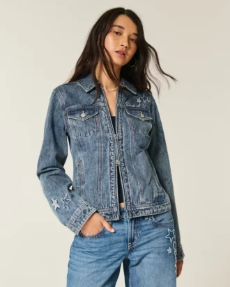 Veste en denim graphique Class of &rsquo;26