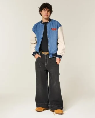 Veste en denim graphique Looney Tunes