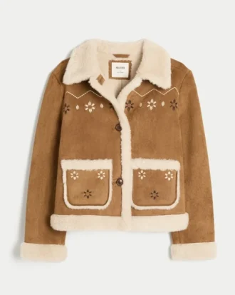 Veste en fausse peau de mouton