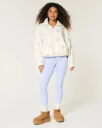 Veste en polaire Sherpa brodée