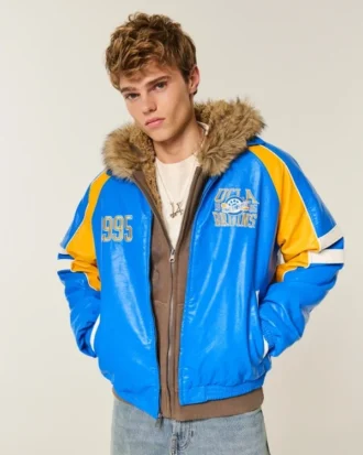 Veste graphique UCLA Bruins en simili cuir