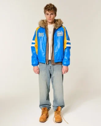 Veste graphique UCLA Bruins en simili cuir