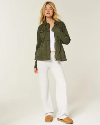 Veste militaire en sergé Y2K