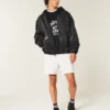 Veste skater en denim noir délavé Veste skater en denim noir délavé