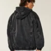 Veste skater en denim noir délavé Veste skater en denim noir délavé