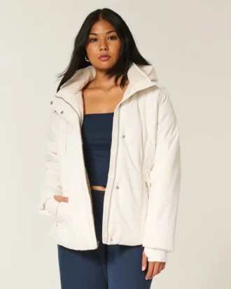 Veste toutes saisons doublée de fausse fourrure